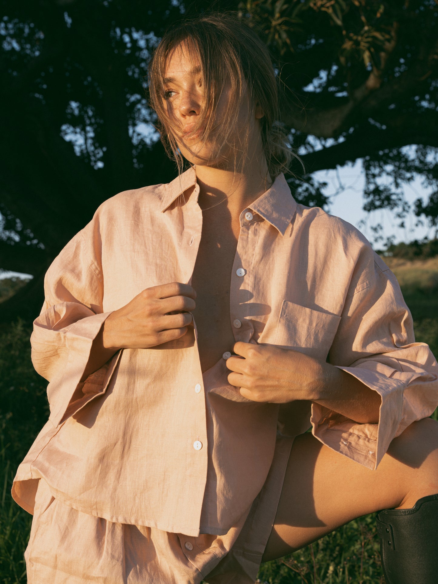 Juni Linen Sleep Set