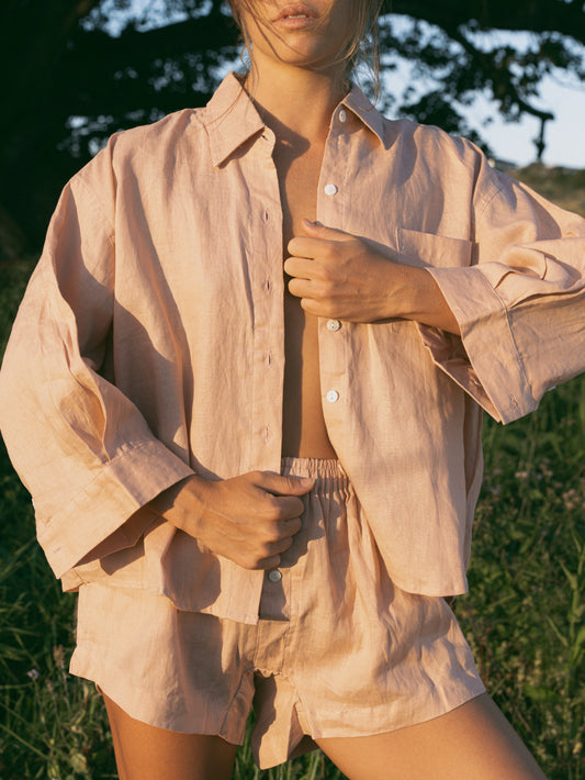 Juni Linen Sleep Set