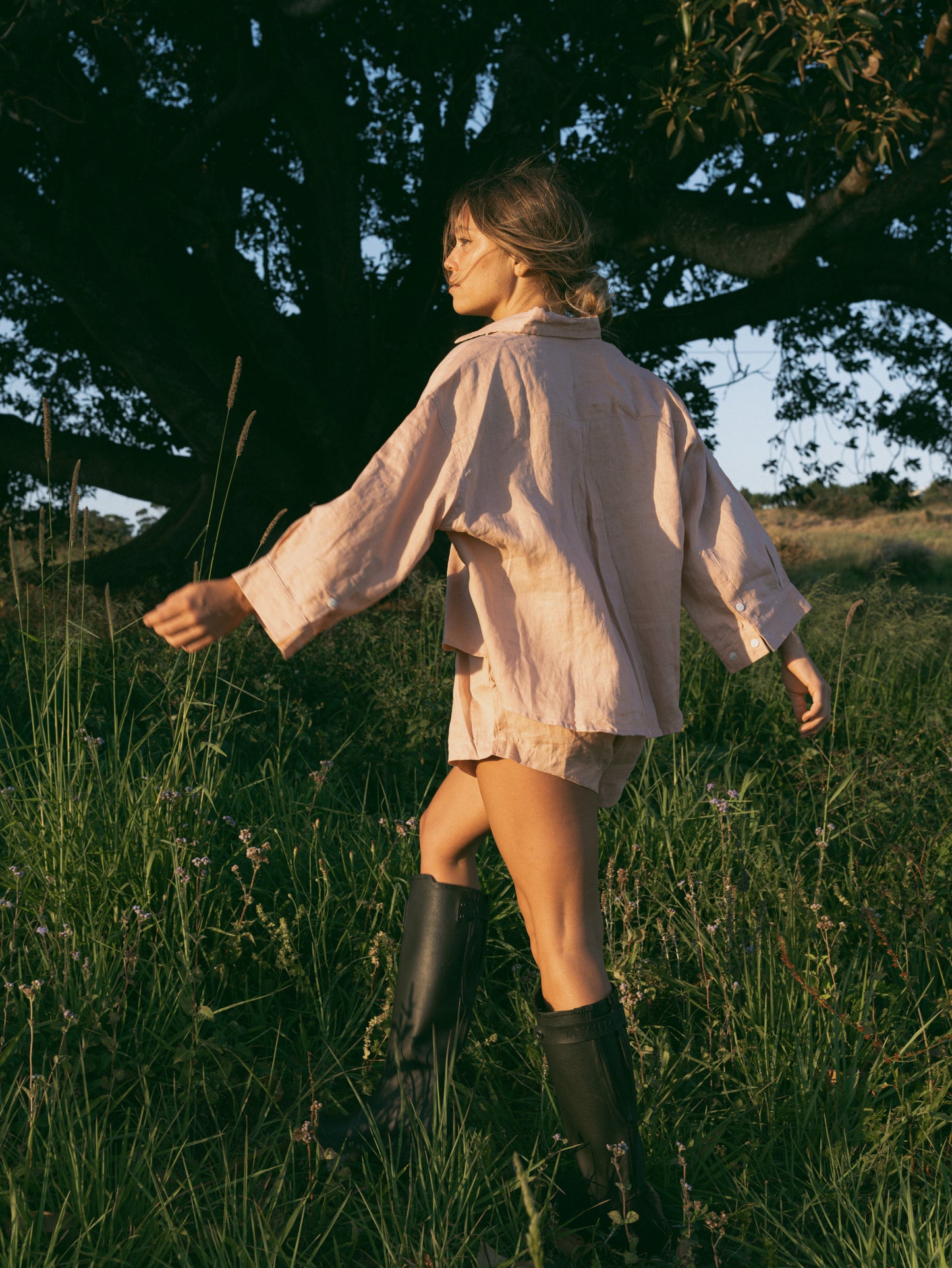 Juni Linen Sleep Set