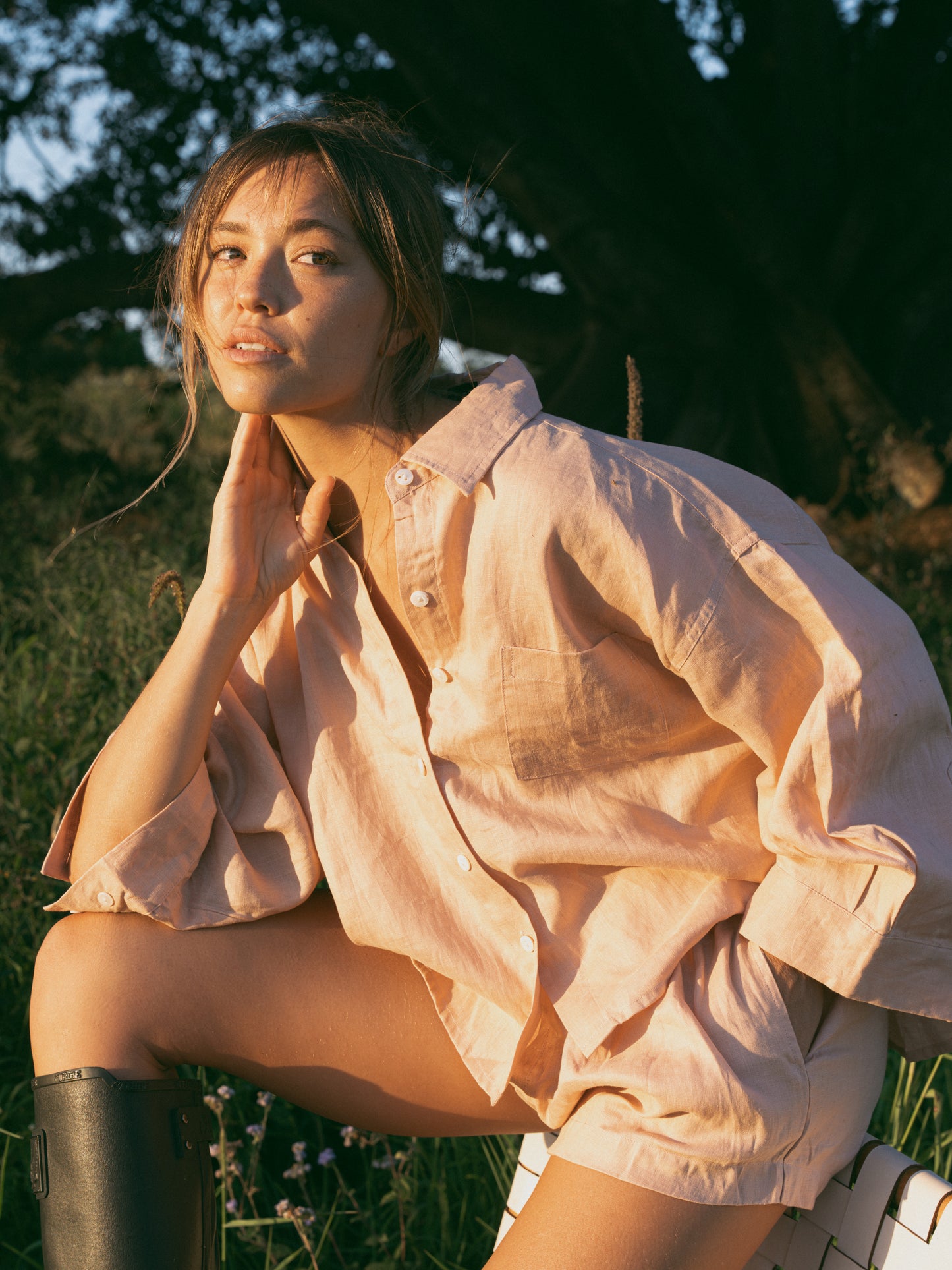 Juni Linen Sleep Set