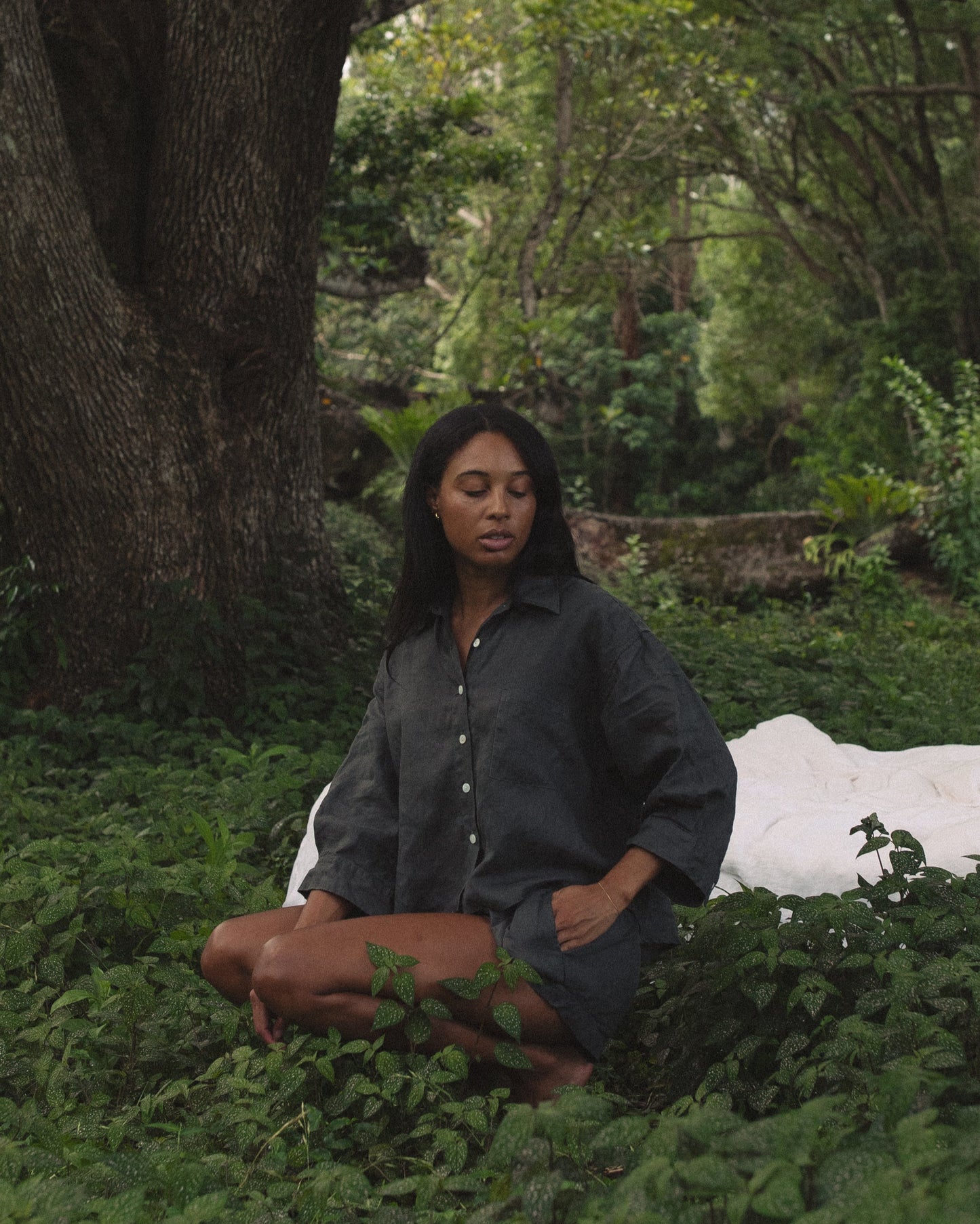 Bridie Linen Sleep Set