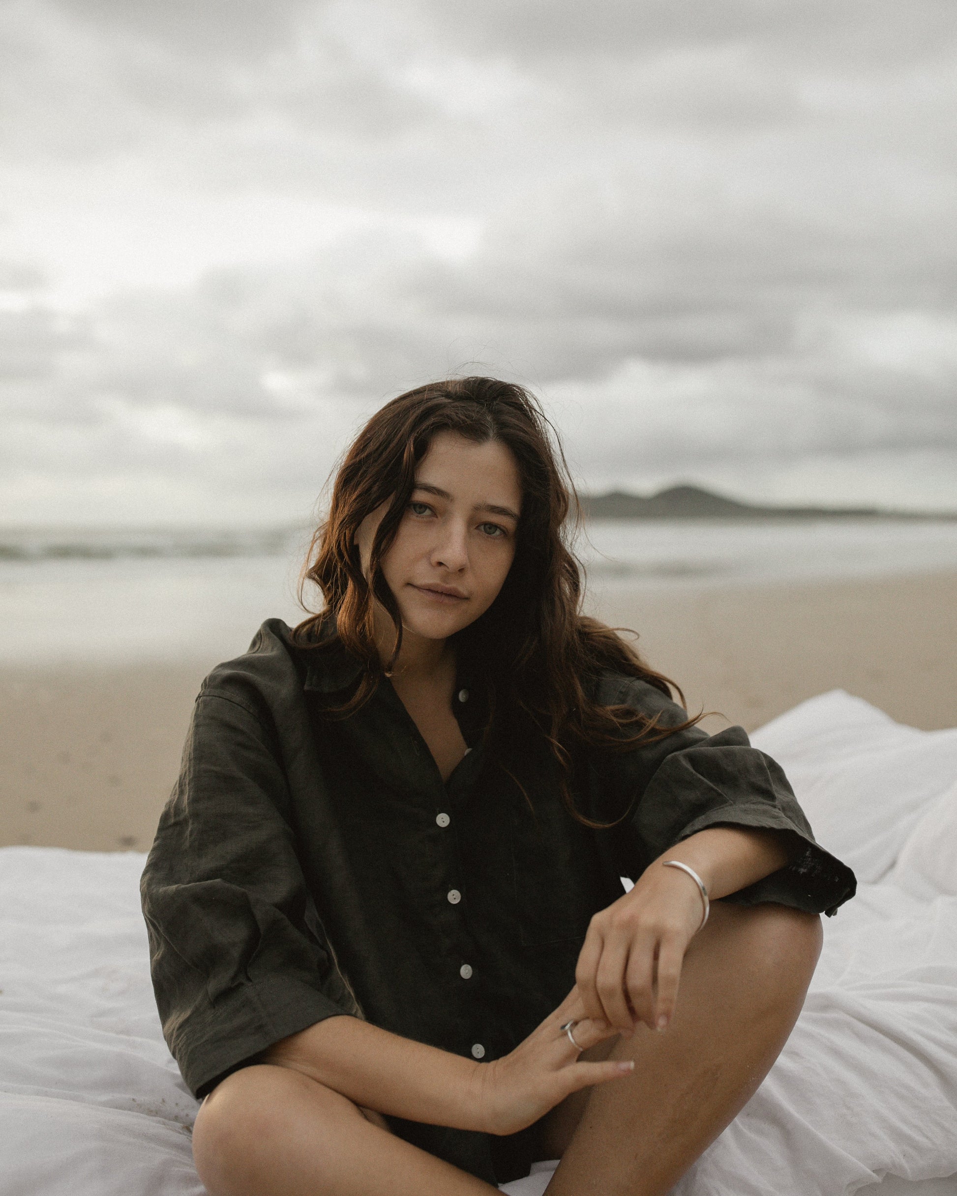 Grey Linen Sleep Set